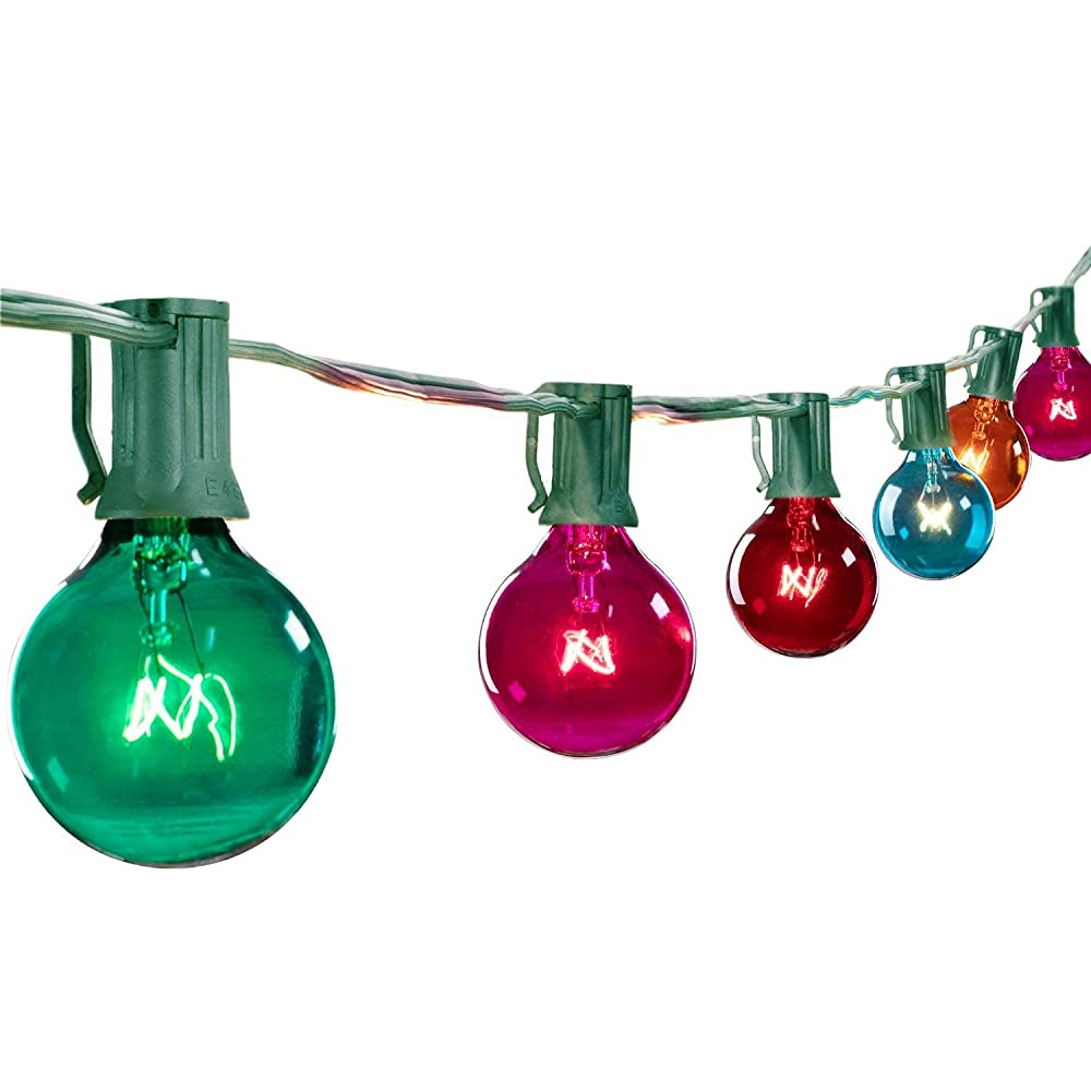 G40 Incandescent Bulb String Lights, Multicolor